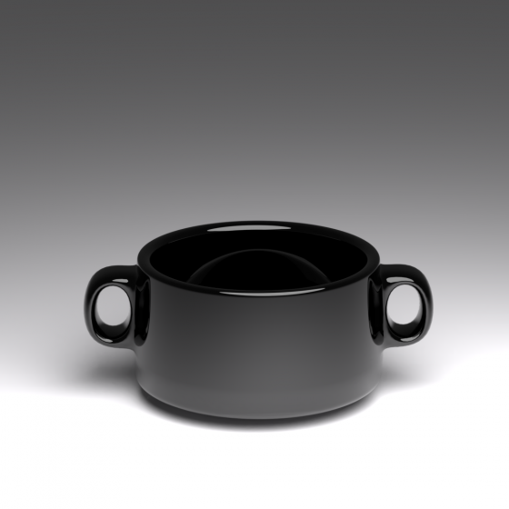 Black Soup Bowl