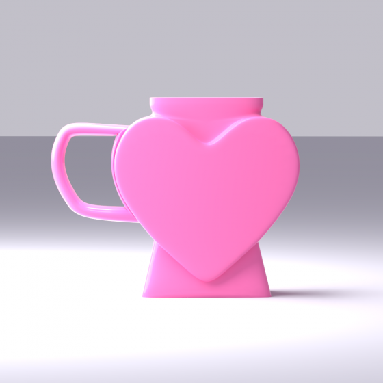 Heart-Shaped Mug